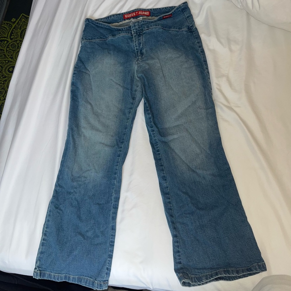 vintage guess flare capris